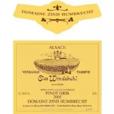 Zind-Humbrecht Clos Windsbuhl Vendange Tardive פינו גריס