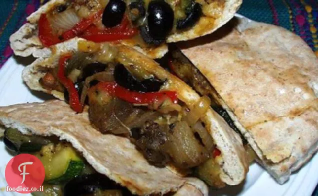 צוללות פיתה צמחוניות