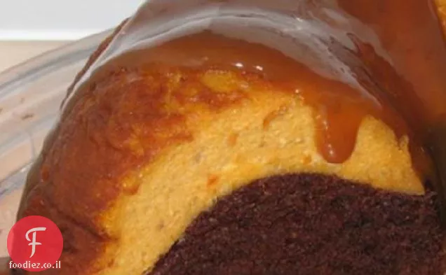 עוגת דלעת עוגת גבינה עקף עוגת שוקולד W. Dulce De Leche