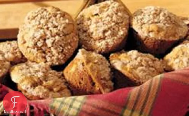 מאפינס דלעת תפוחים עם ציפוי Streusel