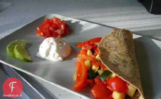 טאקו ארוחת בוקר ביצה & Veggie