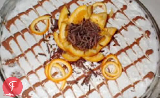 עוגת גבינה עם שוקולד תפוז