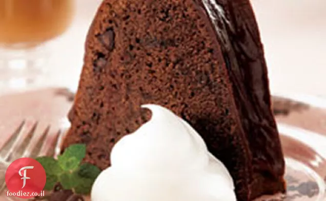 עוגת ליטרת שוקולד מזוגגת