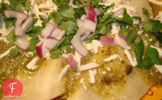 Enchiladas Verde אותנטי