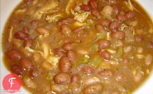 שעועית Fava עם כרישה ופטריות