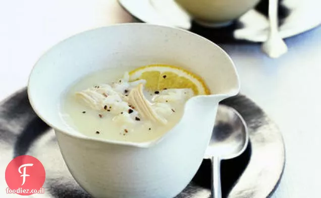 Avgolemono (מרק ביצת לימון יווני)