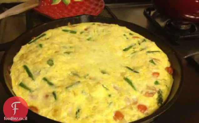 Frittata אספרגוס דל שומן (עם מקצף ביצים)