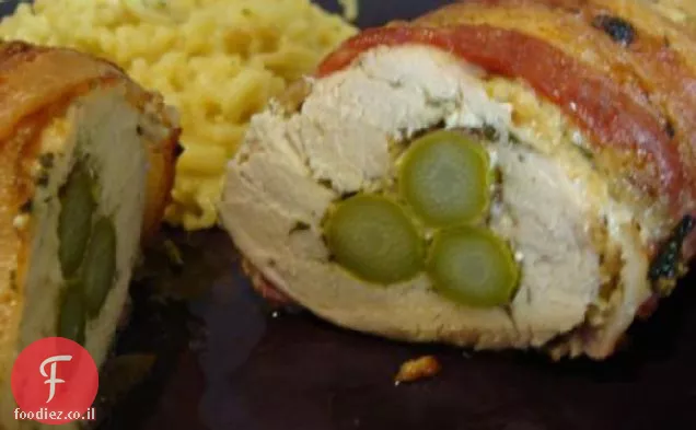בייקון עטוף עוף ואספרגוס