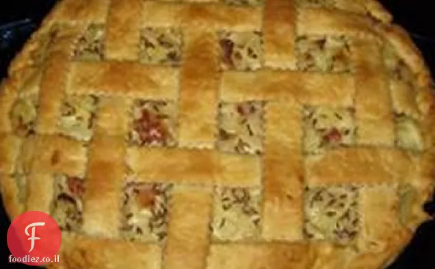 Zwiebelkuchen הגרמנית (פאי בצל)