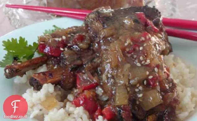 Spareribs מתוק ומכרז (סיר חרס)