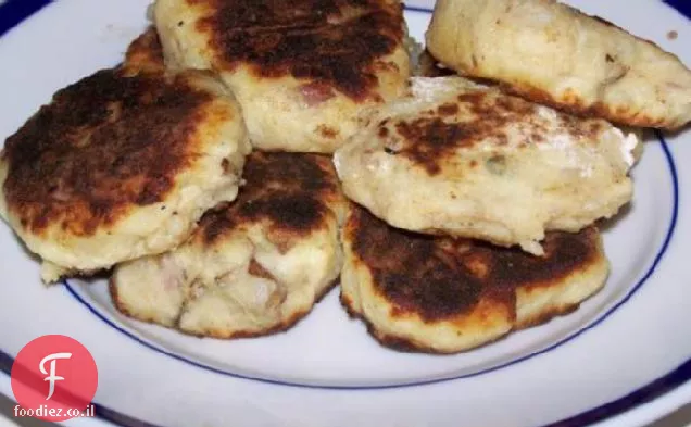לביבות תפוחי אדמה אפויות ללא גרגרים ללא שומן