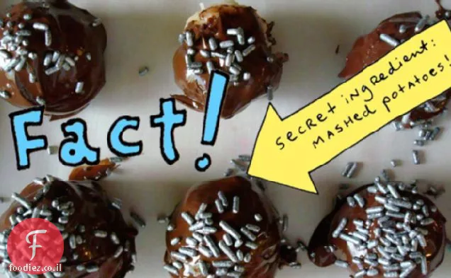 Cakespy: נשיקות תפוחי אדמה מצופות שוקולד