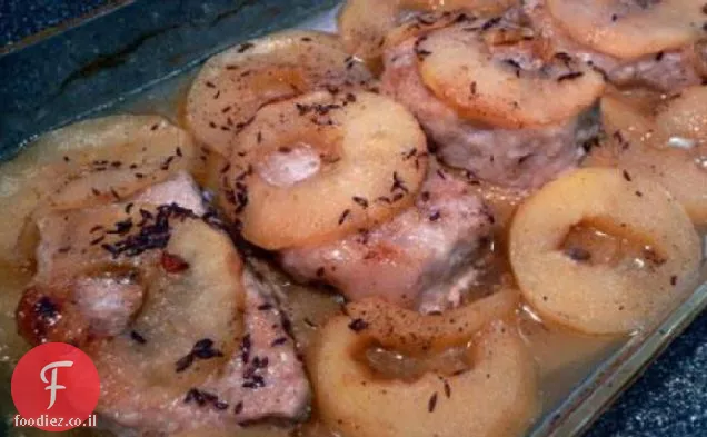 צלעות חזיר נורווגיות עם תפוחים קאראווי