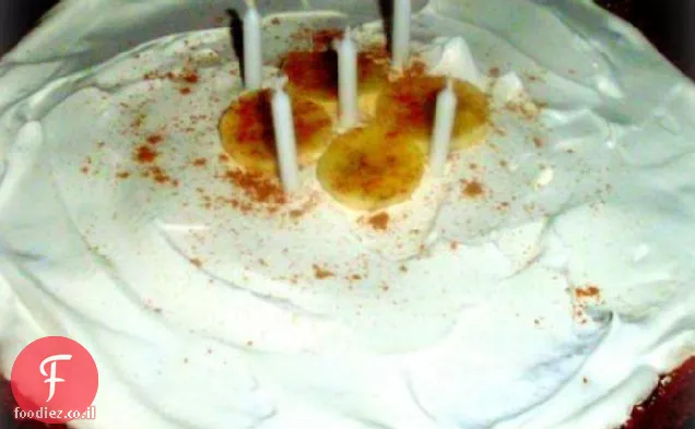 עוגת קרם בננה מופחתת שומן (אור בישול)