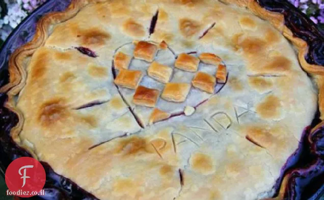 עוגת אוכמניות טריה בסגנון כפרי