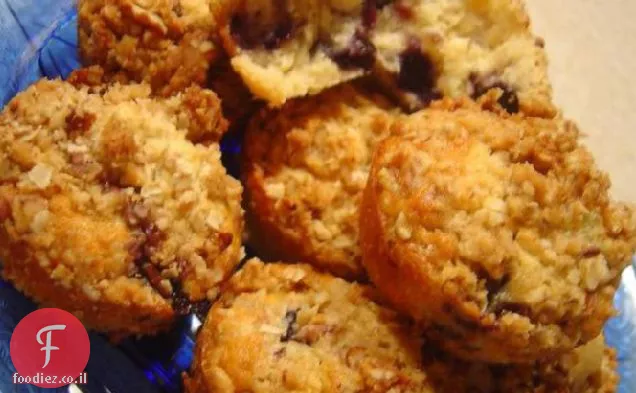 מאפינס Streusel אוכמניות
