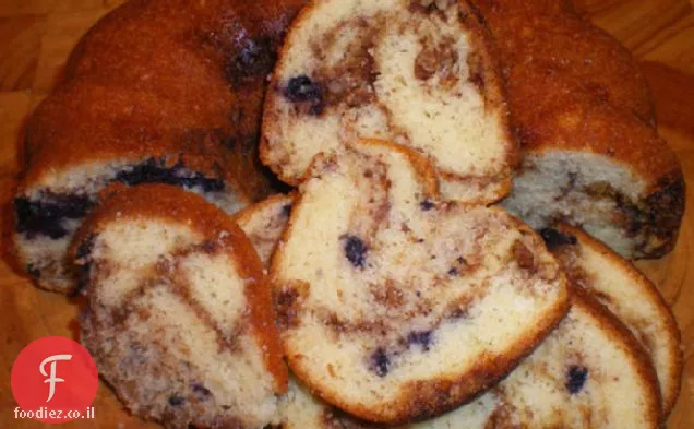 עוגת Bundt אוכמניות
