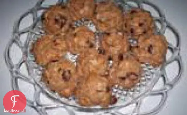 עוגיות חמוציות שיבולת שועל טבעוניות (ללא סוכר)