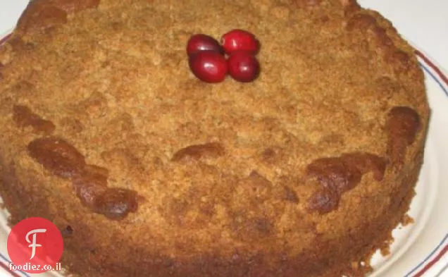 עוגת פירורי חמוציות