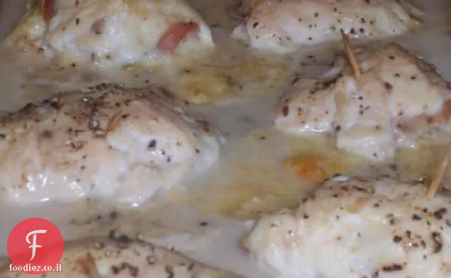 מהיר וקל עוף Cordon Bleu לחמניות
