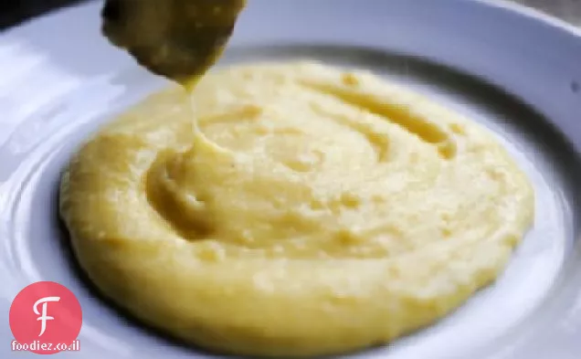 פולנטה שמנת עם גבינת עיזים