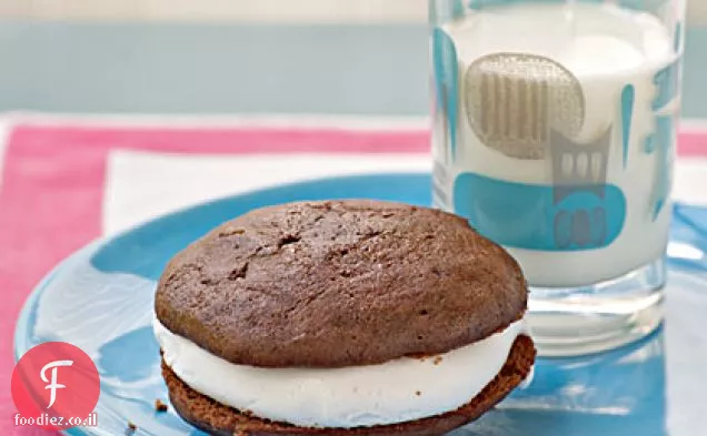 עוגיות כריך שוקולד עם מילוי קרם מרשמלו