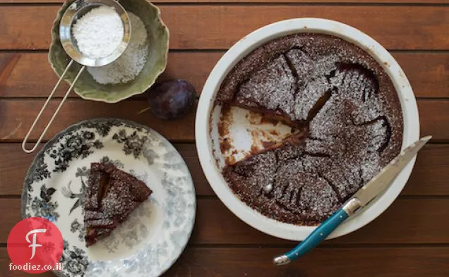 הל שוקולד שזיפים Clafoutis