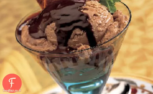 גלידת קפה וגלידת שוקולד מקסיקנית עם קינמון-צ'יפס טורטיה סוכר