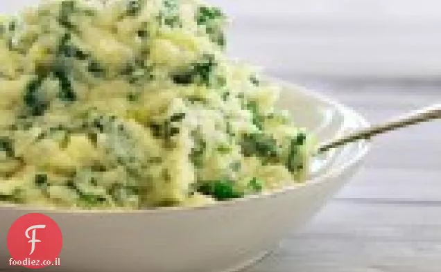 Colcannon עם כרישה וכרוב