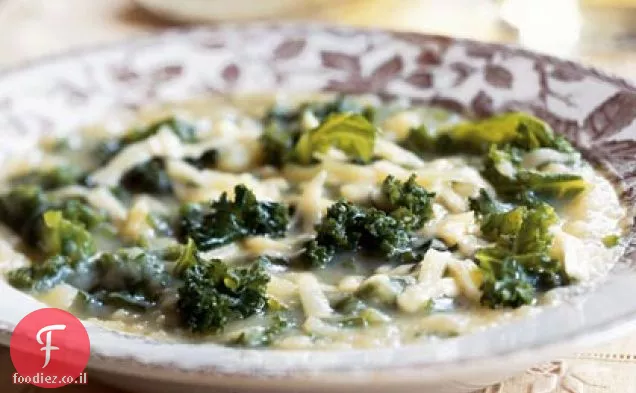 מרק כרוב תפוחי אדמה עם Gruyère