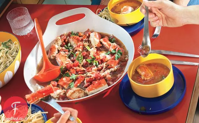 סרטן קלוי בסגנון Cioppino