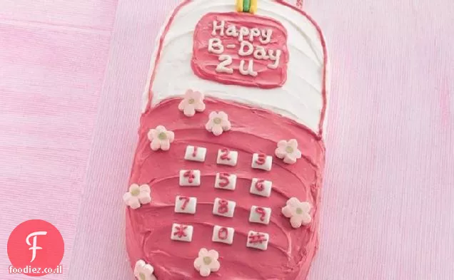עוגת טלפון נייד יום הולדת שמח