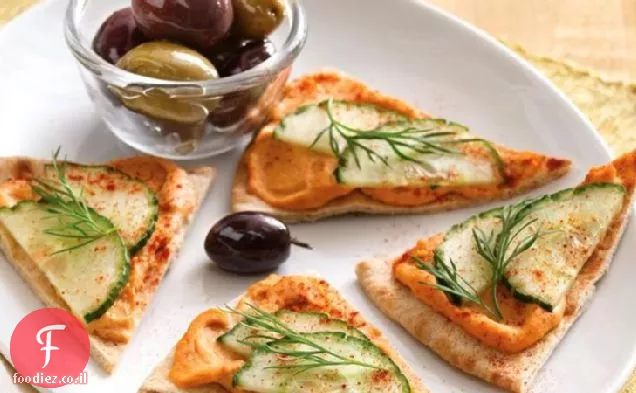 עקיצות חומוס ומלפפון