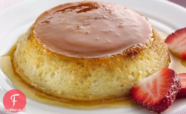 Flans תותים חינם לקטוז