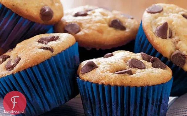 חמאת בוטנים-מאפינס פצפוצי שוקולד