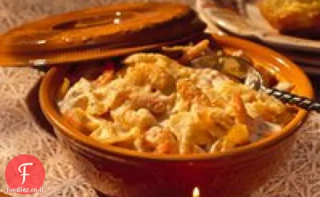 פרמזן-שרימפס פסטה לאפות