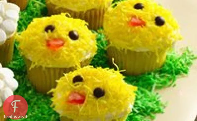חג הפסחא אפרוחים Cupcakes