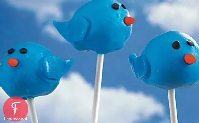 Bluebird Cake Pops