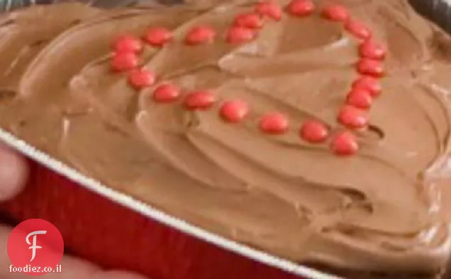 עוגת לב שוקולד