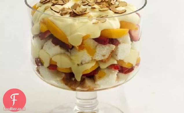 עוגת תותים-אפרסק בריאה