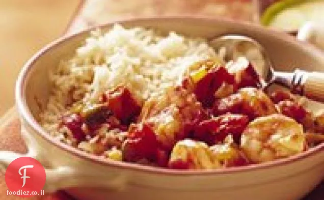 בישול איטי קריאולית Jambalaya (בישול עבור 2)