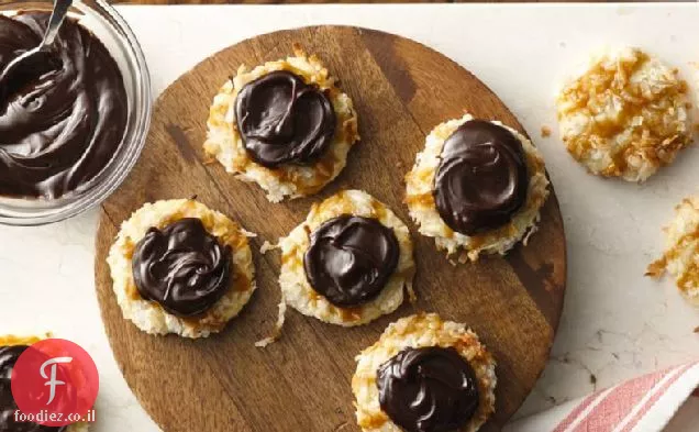 עוגיות קוקוס-חמאה-פאדג'