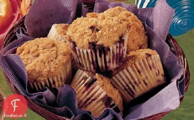 מאפינס Streusel אוכמניות (מצית )