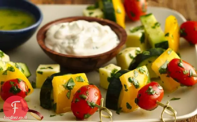 קבב ירקות טריים עם Jalapeño איולי