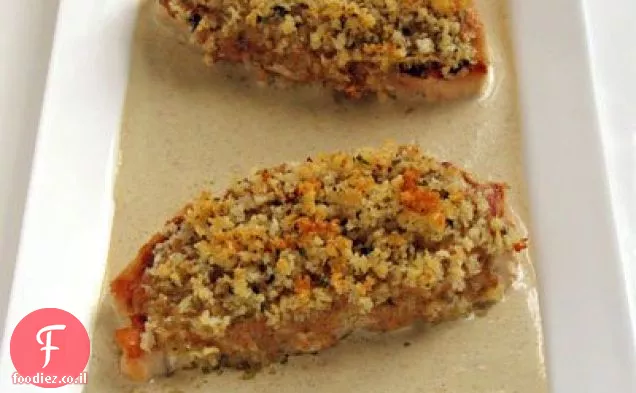 חזה עוף מצופה חרדל Panko
