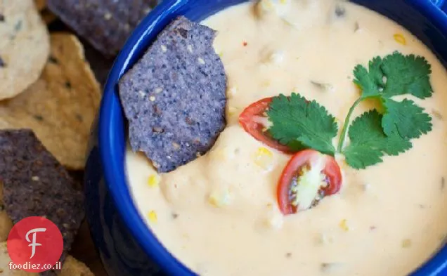 תירס קלוי, עגבניות ושום Queso