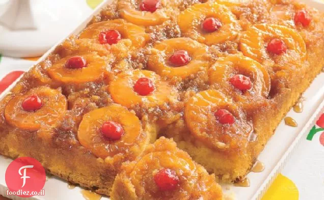עוגת Peachy אננס הפוכה