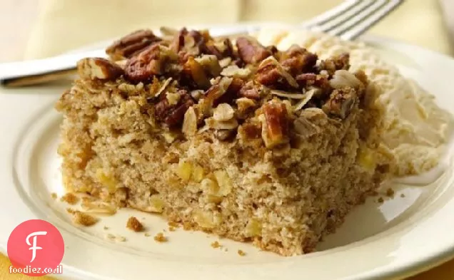 עוגת Streusel פקאן תפוח טרי