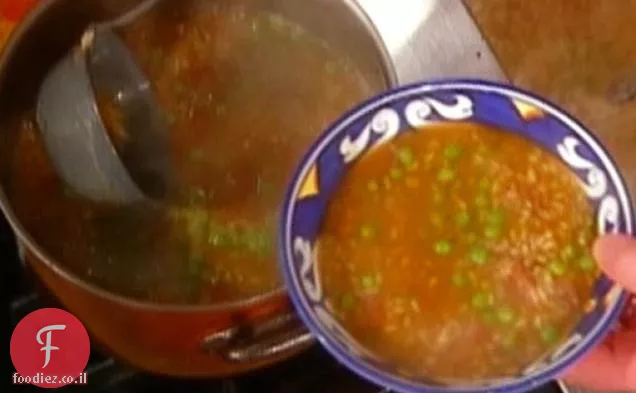 אורז ואפונה: Risi E Bisi