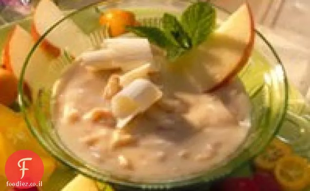שוקולד לבן-רוטב שקדים